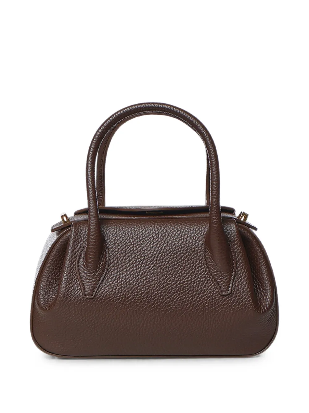 Yuzefi Oyster Duffle bewerkte mini-handtas Bruin