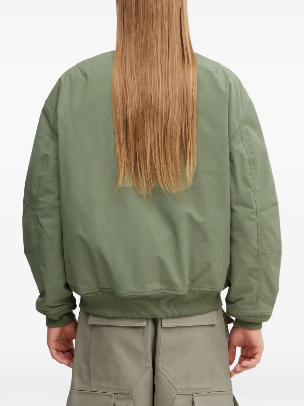 Lacoste Logo-patch Bomber Jacket - Verde 