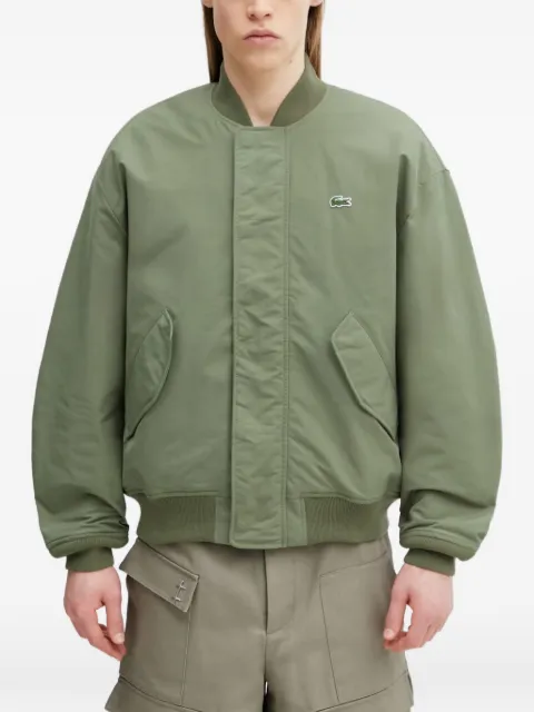 Lacoste logo-patch bomber jacket