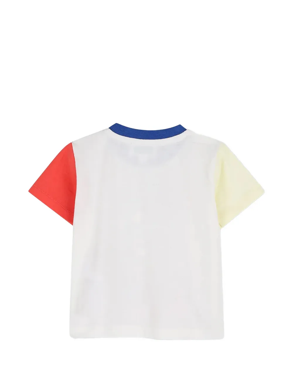Kenzo Kids T-shirt met print en colourblocking Wit