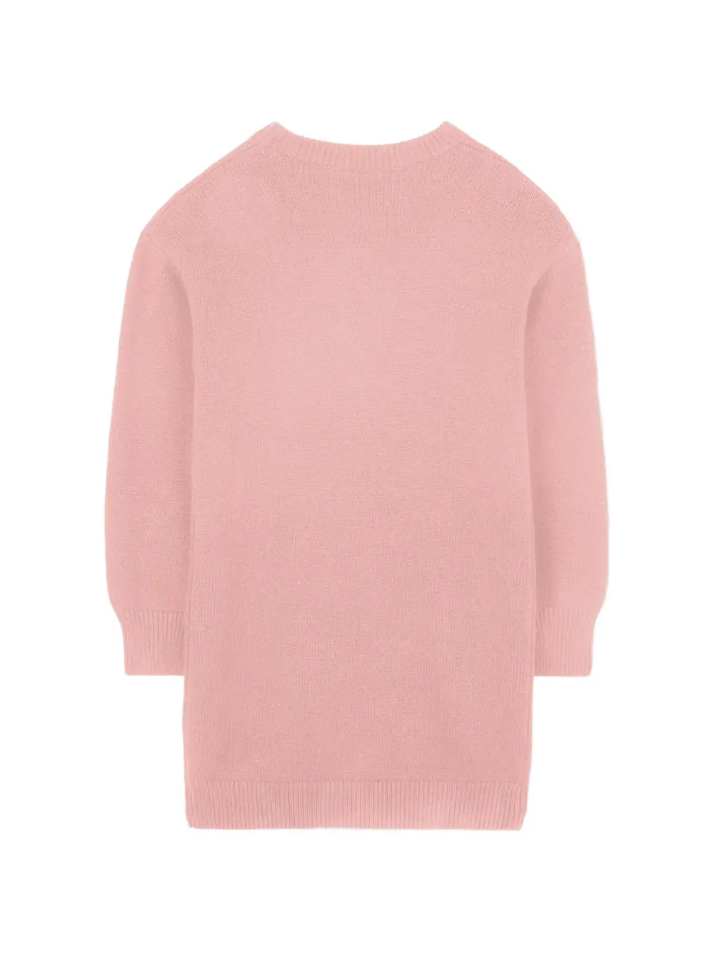 Kenzo Kids Gebreide jurk met tijger-patroon Roze