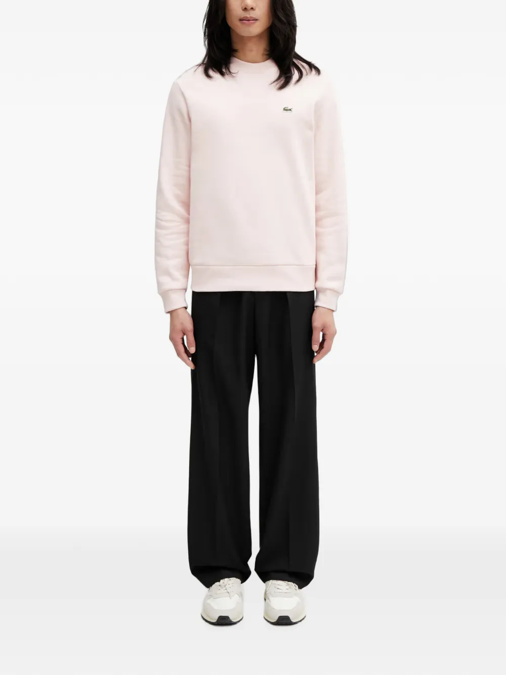 Lacoste Sweater met logopatch Roze