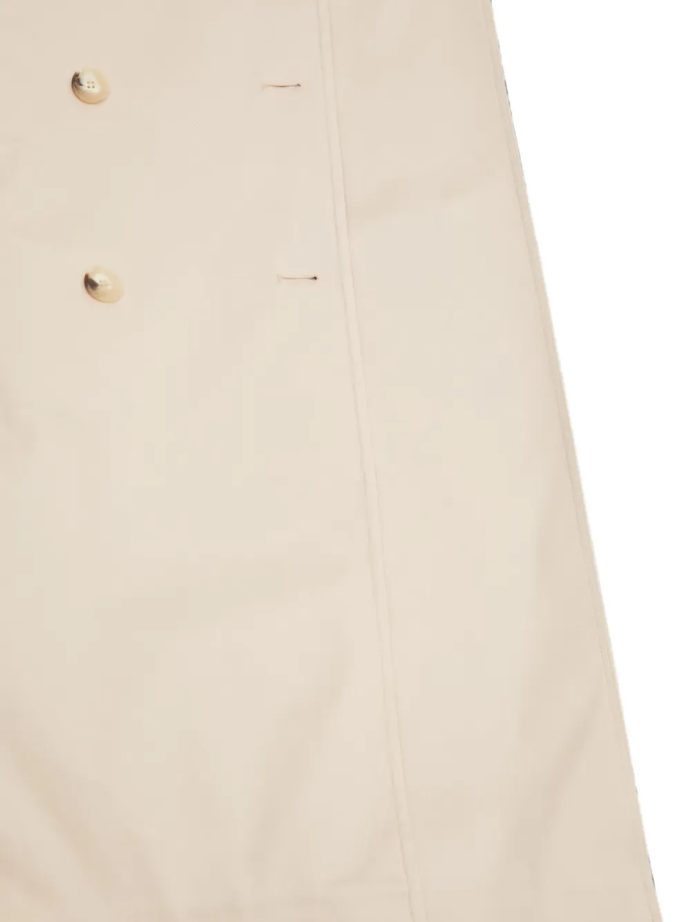 Lacoste Trenchcoat met dubbele rij knopen en ceintuur Beige