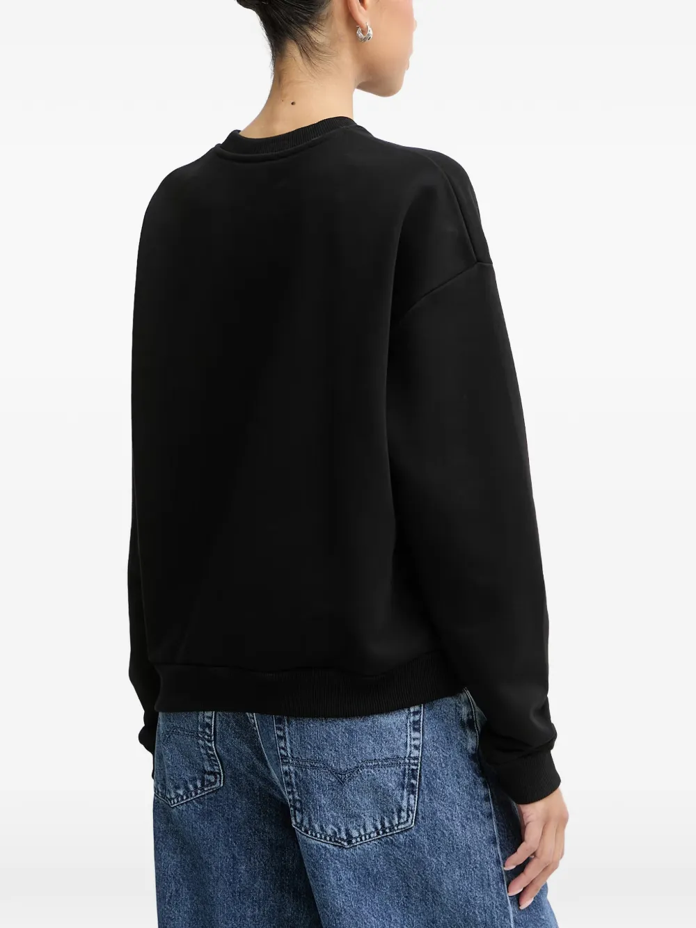 La Mania Chill sweater met logoprint Zwart