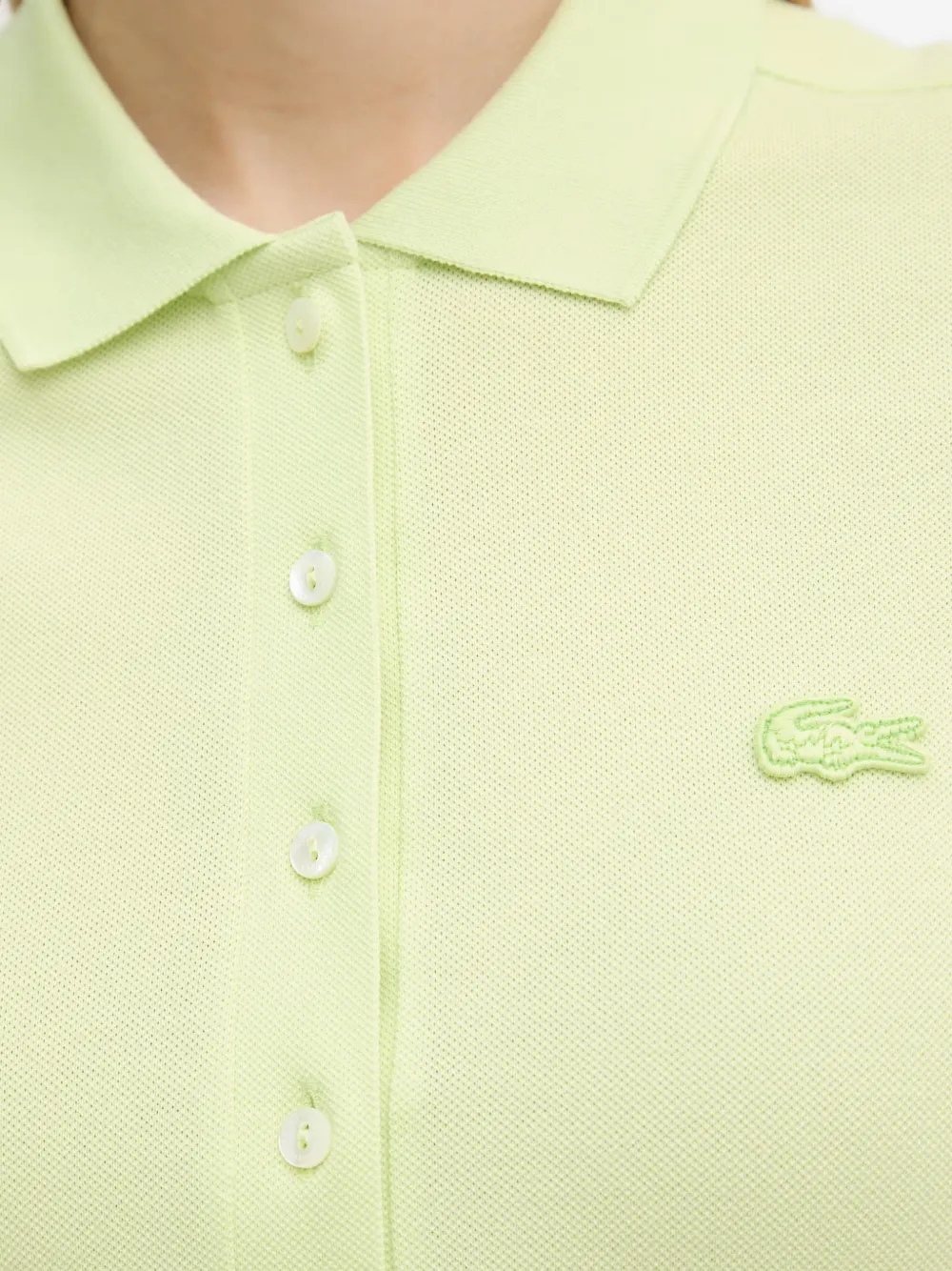 Lacoste Mini-jurk met logo-patch Groen