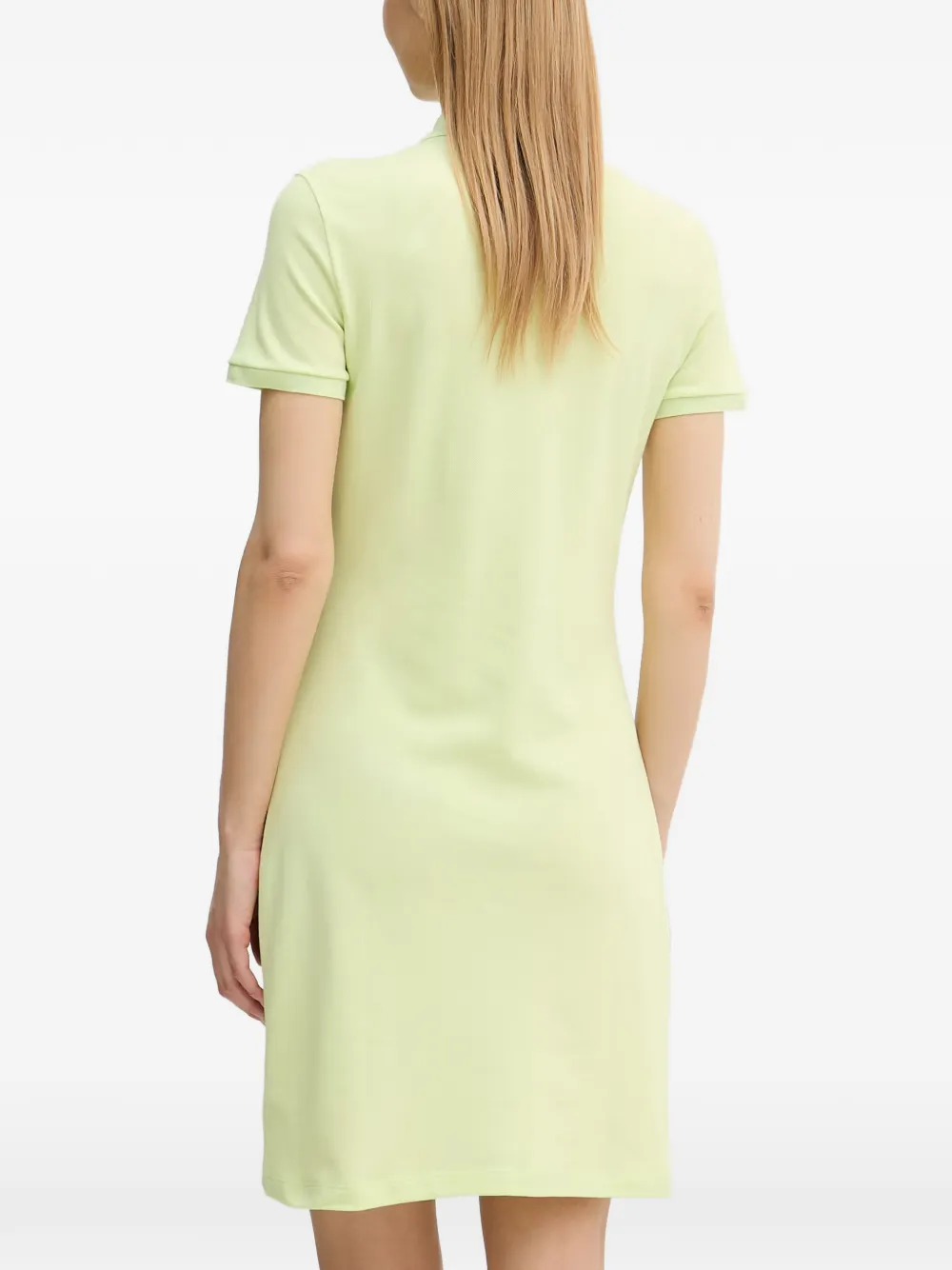 Lacoste Mini-jurk met logo-patch Groen