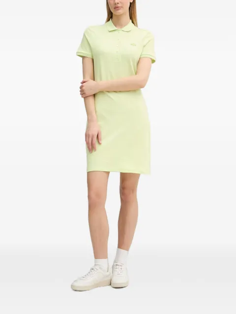Lacoste logo-patch short-sleeve mini dress
