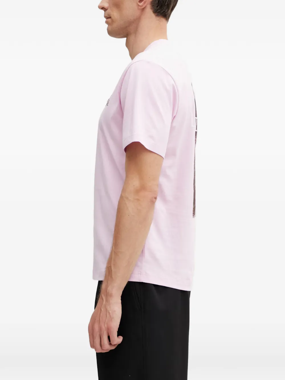 Lacoste T-shirt met logoprint Roze