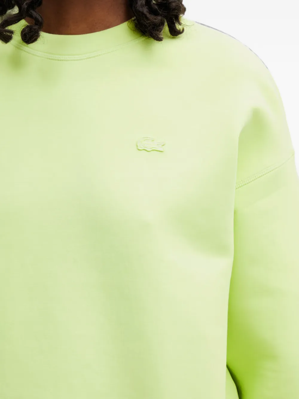 Lacoste Sweater met logopatch Groen