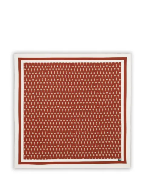 Lacoste x Roland Garros tennis-racket-print scarf