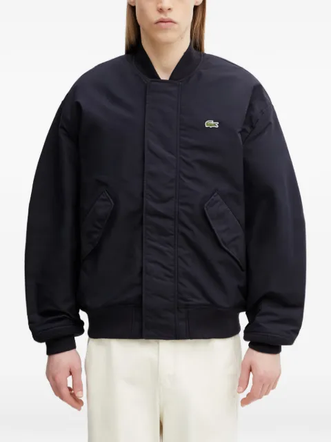 Lacoste logo-patch bomber jacket