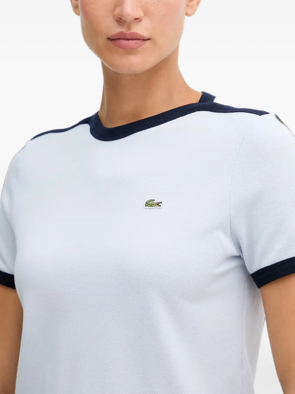 Lacoste T-shirt met logopatch Blauw