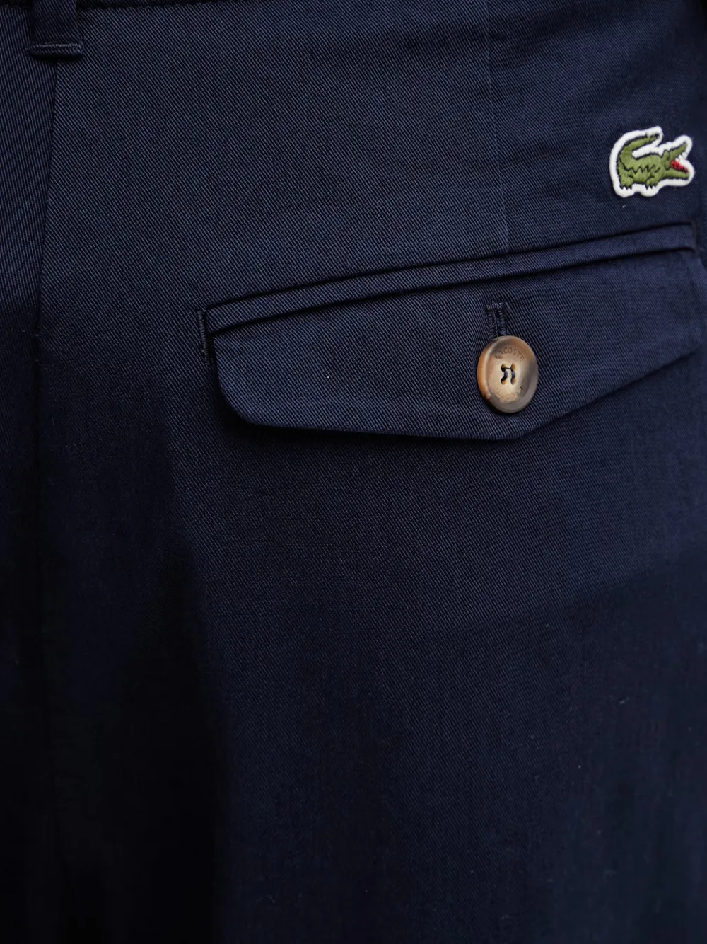 Lacoste Pantalon met wijde pijpen Blauw