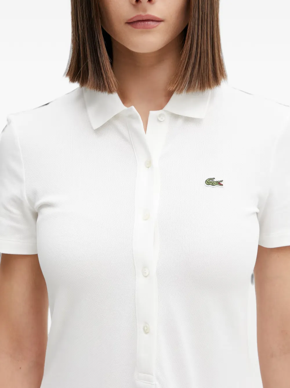 Lacoste Mini-polojurk met plooirok Wit