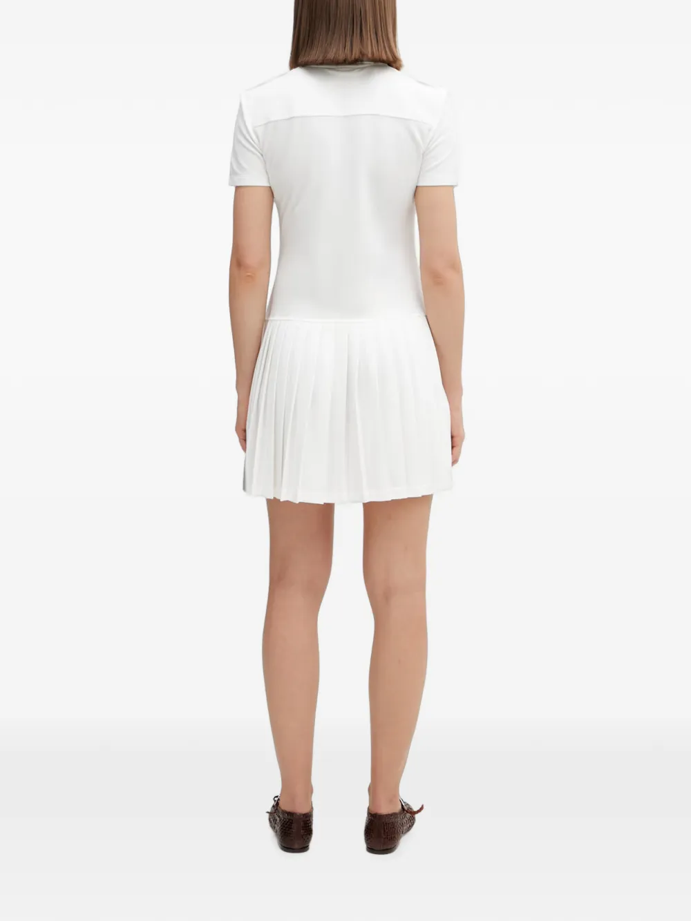 Lacoste Mini-polojurk met plooirok Wit