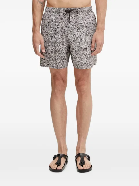 Lacoste abstract-print swim shorts