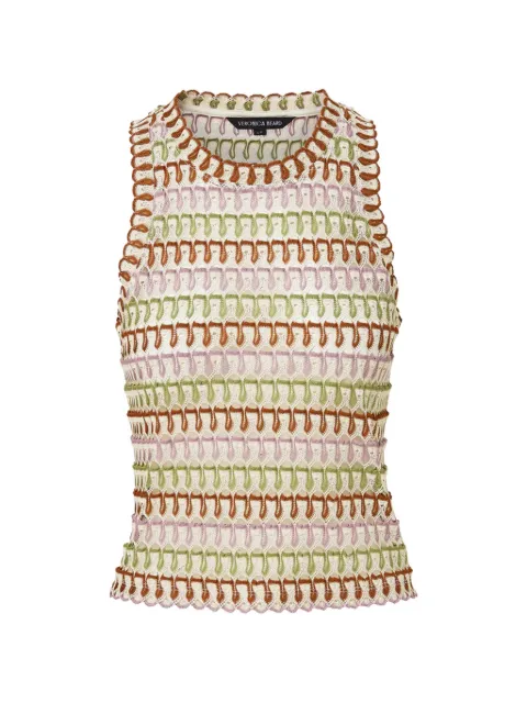 Veronica Beard Rhett crochet-knit tank top