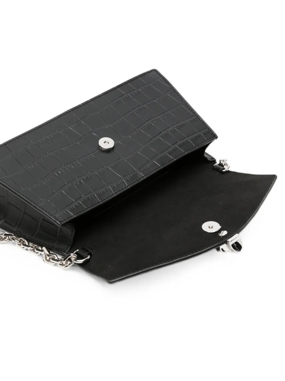 Alexander McQueen Skull Mini Shoulder Bag in Black, view 5