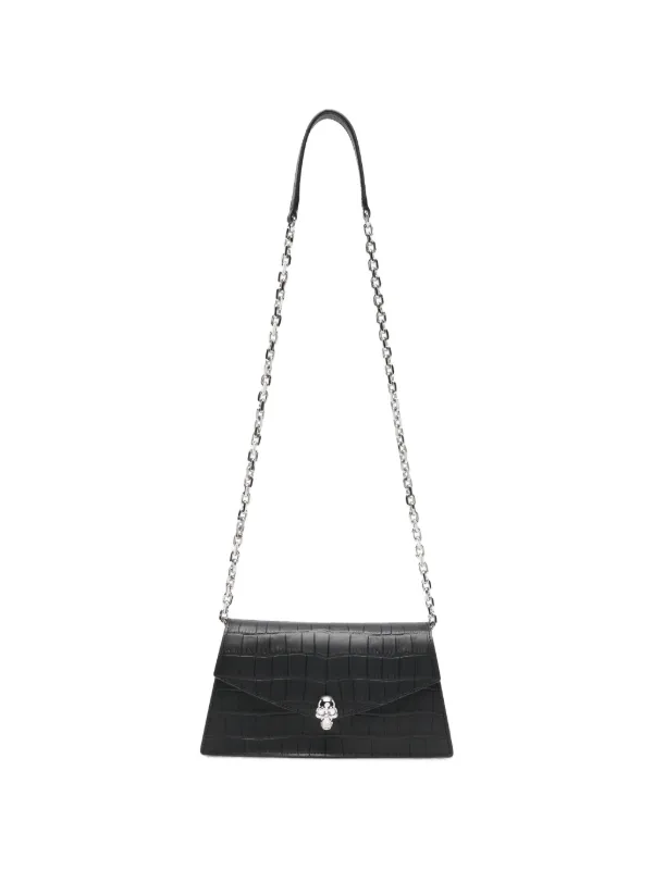 Alexander McQueen Skull Mini Shoulder Bag in Black