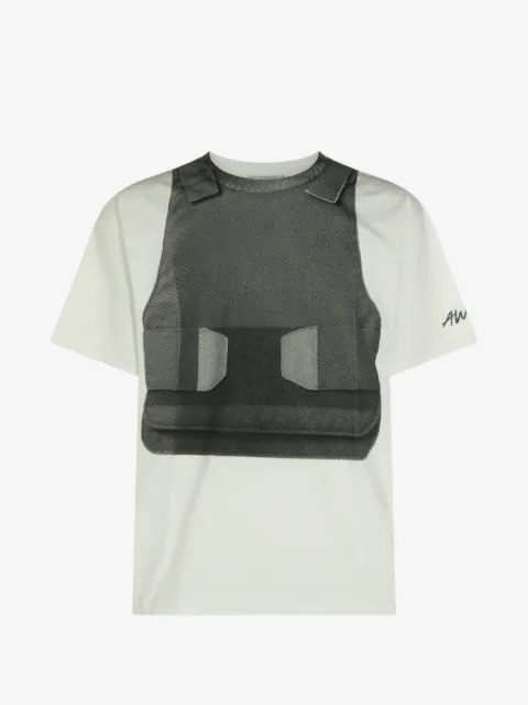 AWGE bulletproof vest-print T-shirt
