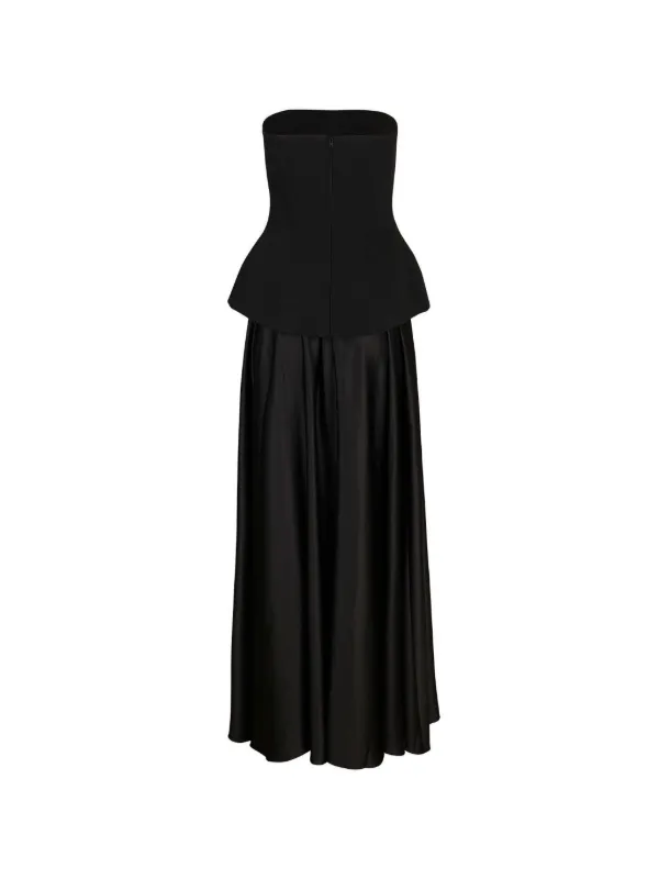 peplum waist dresses Pauline Peplum Dress, in White, Size: XL