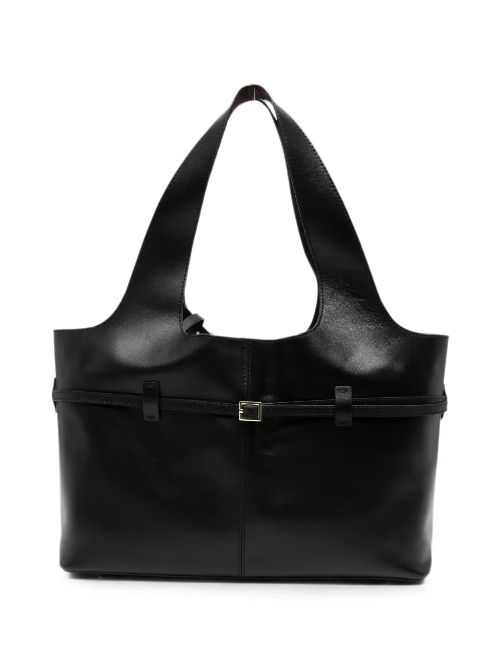 Manu Atelier buckled leather shoulder bag - Nero