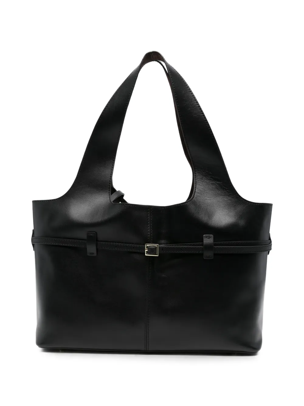 Manu Atelier buckled leather shoulder bag - Nero