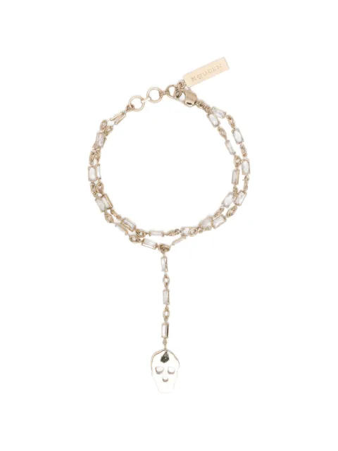 Alexander McQueen pulsera Skull con detalles de cristal