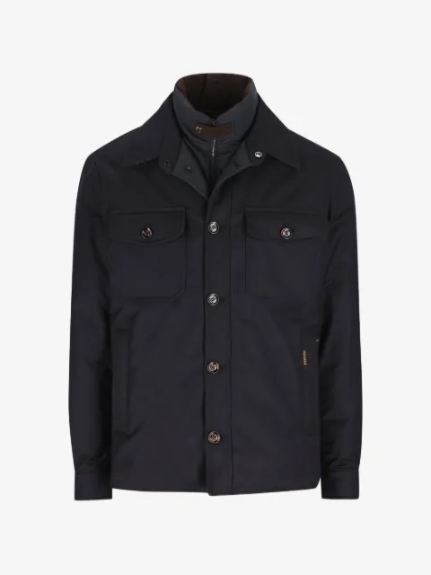 Moorer pocket button-up jacket