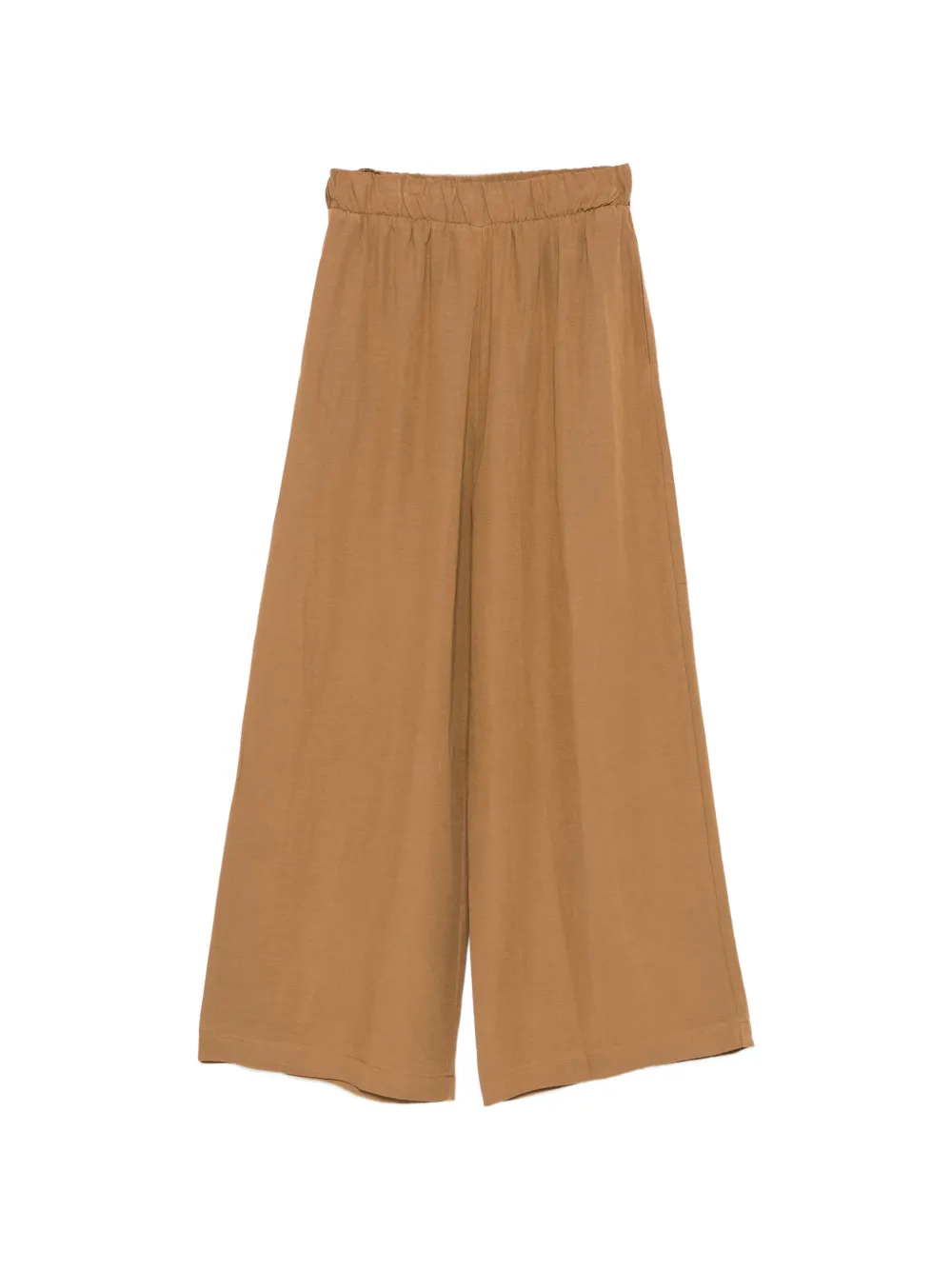 MOUTAKI elasticated-waistband palazzo pants - Marrone