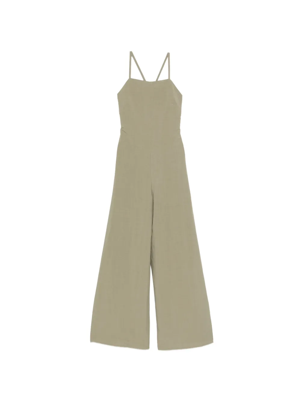 MOUTAKI cross-back wide-leg jumpsuit - Verde