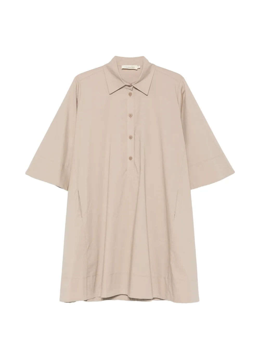 MOUTAKI button-placket mini shirt dress - Toni neutri
