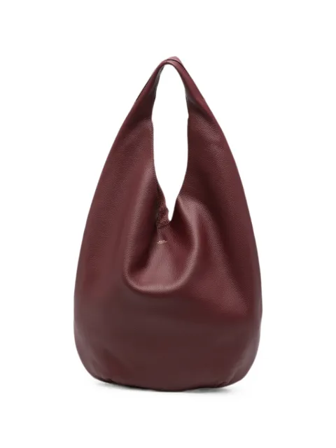 A.P.C. bolsa de hombro con detalle del logo