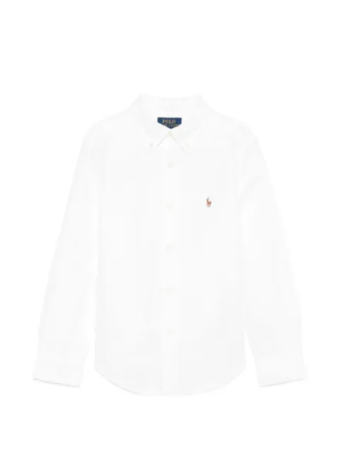 POLO RALPH LAUREN KIDS embroidered-logo button-down shirt