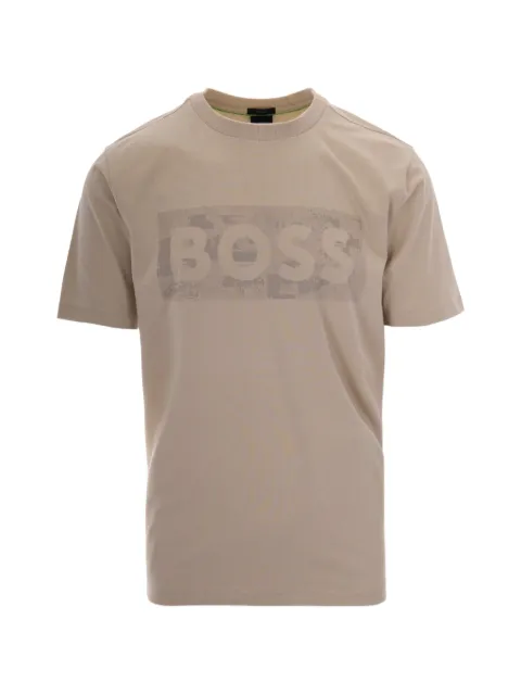 BOSS logo-print crew-neck T-shirt