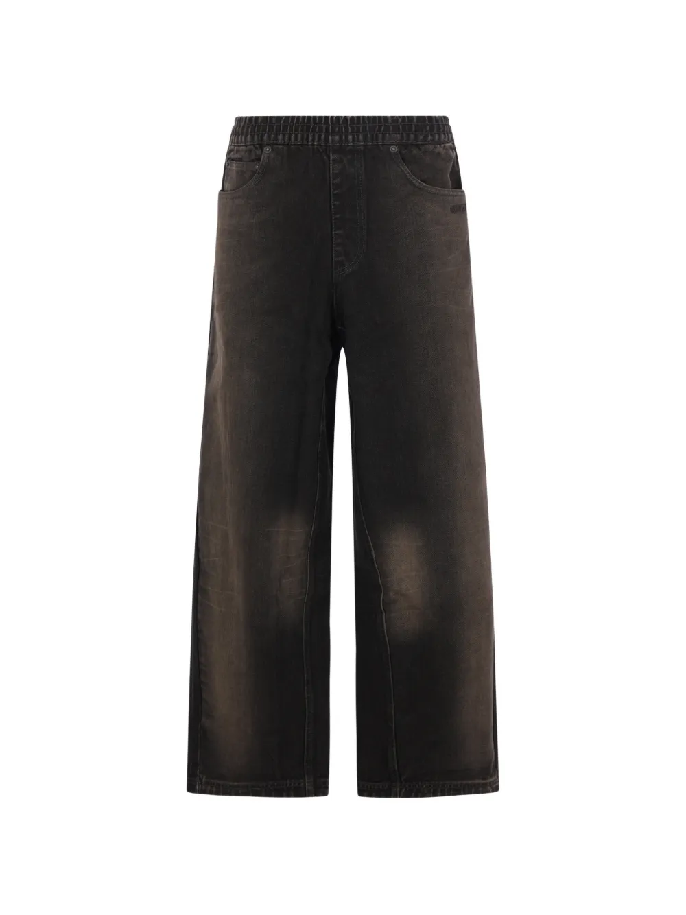 adidas x AVAVAV elasticated-waist faded-wash jeans - Grau