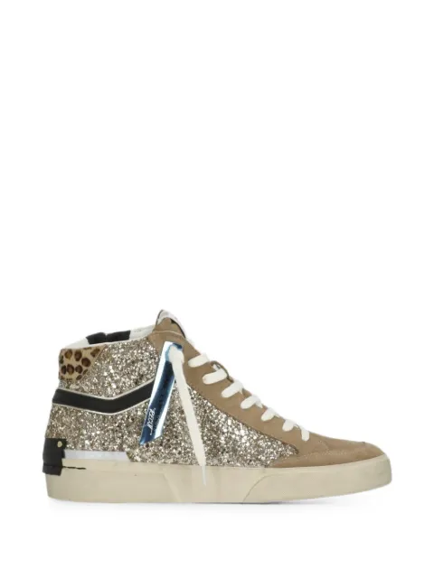 Crime London high-top Skate Recut sneakers med glimmer