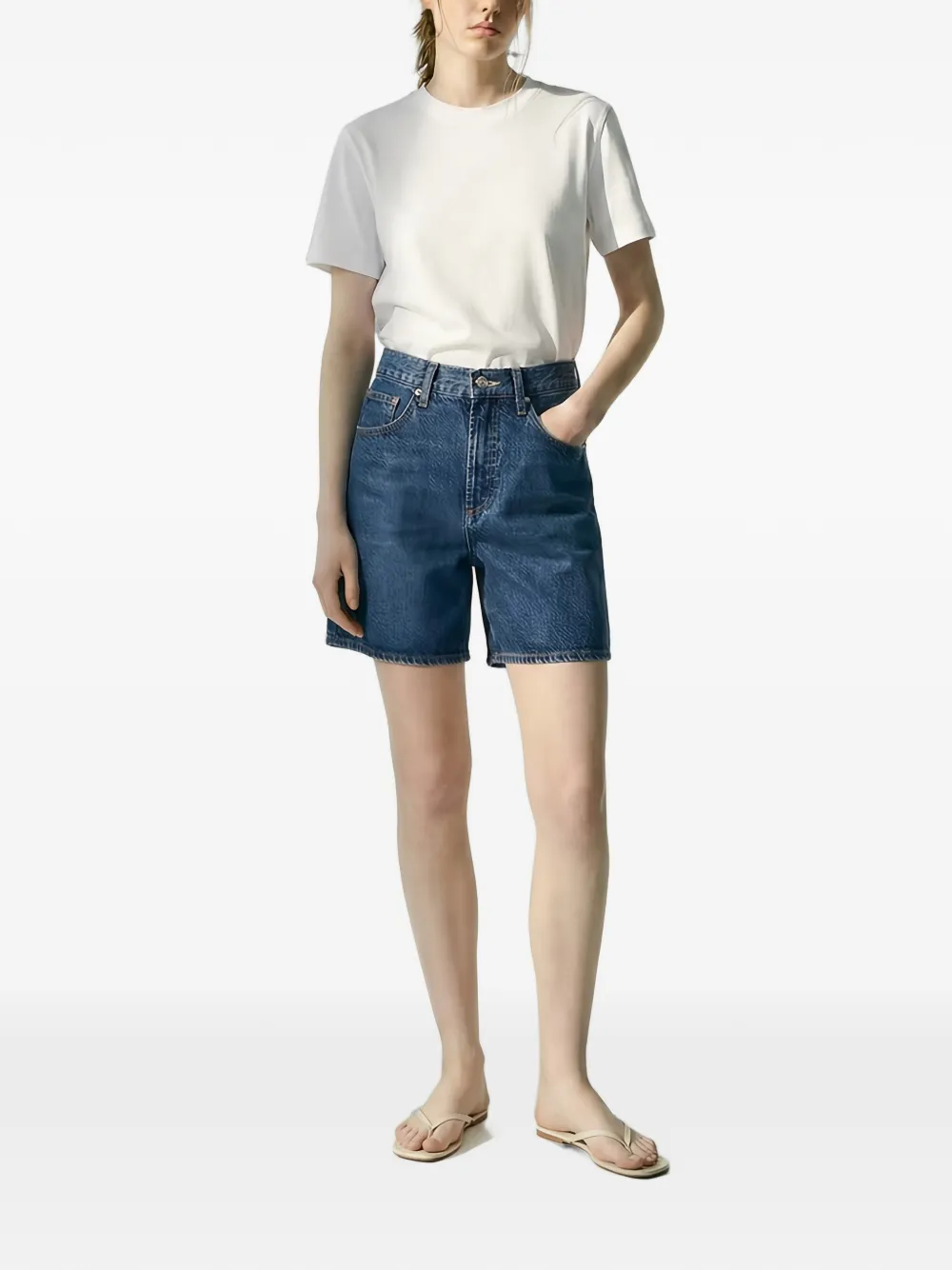 Hey Joanie Ruimvallende shorts Blauw