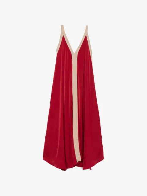 MOUTAKI V-neck sleeveless maxi dress