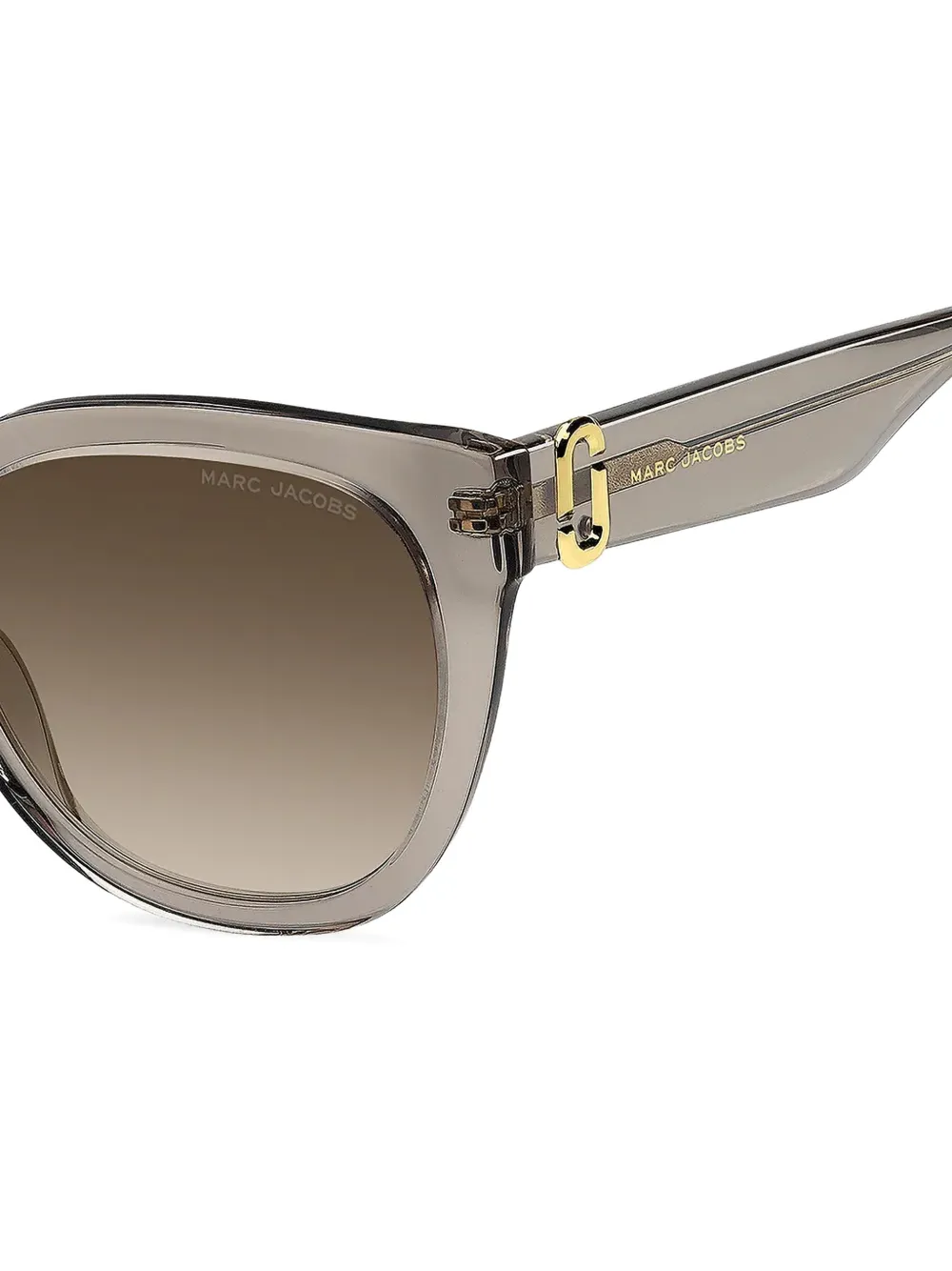 Marc Jacobs Eyewear logo-plaque cat-eye sunglasses Grijs