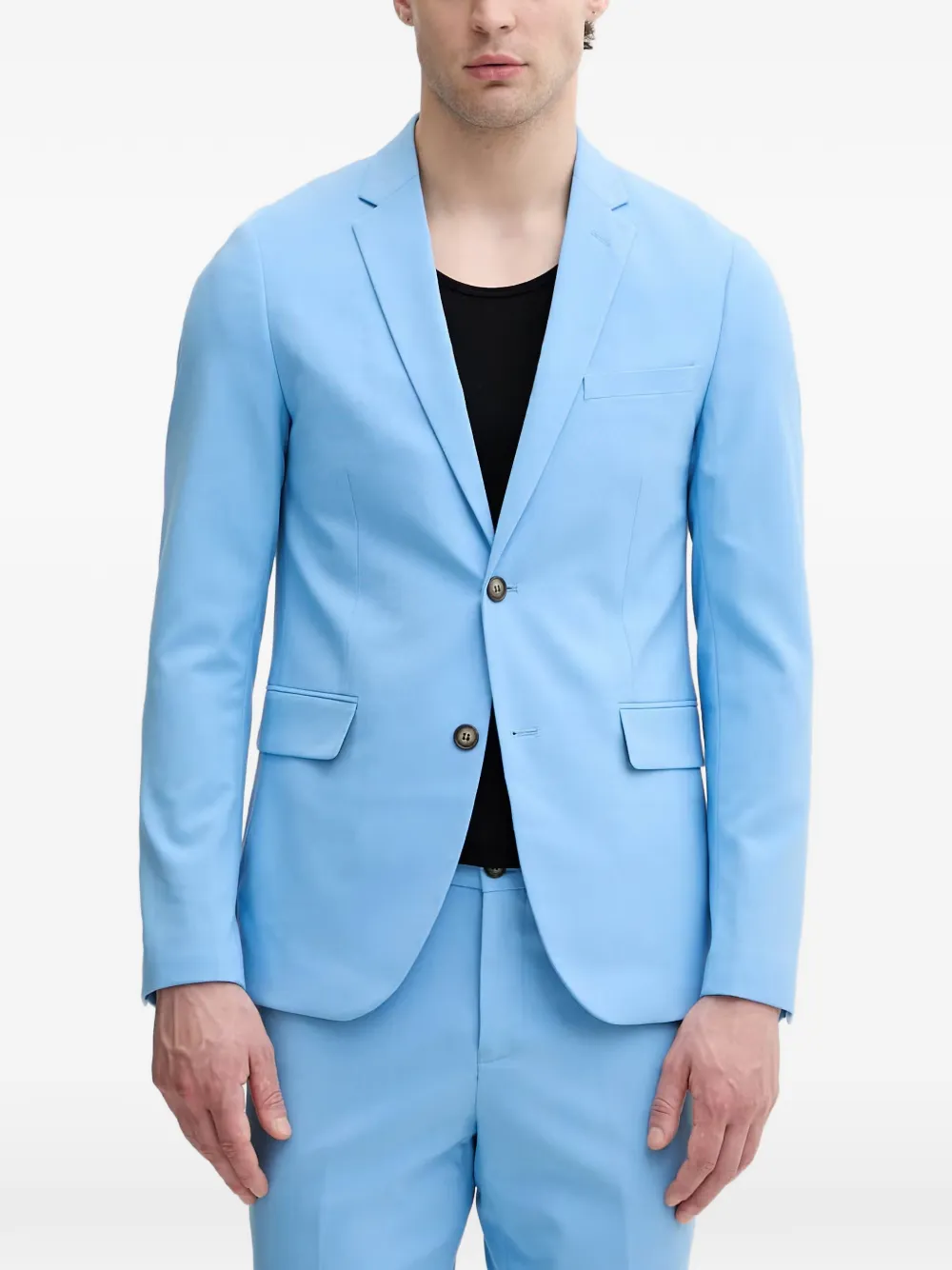 Lindbergh notched-lapels single-breasted suit - Blu