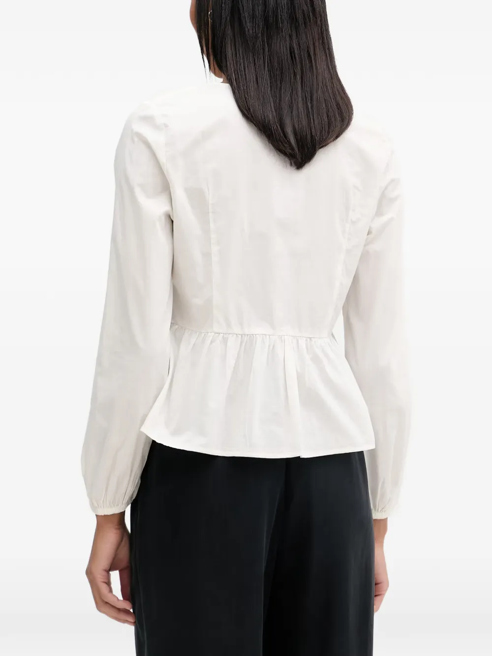 Marc O'Polo Peplum blouse Wit