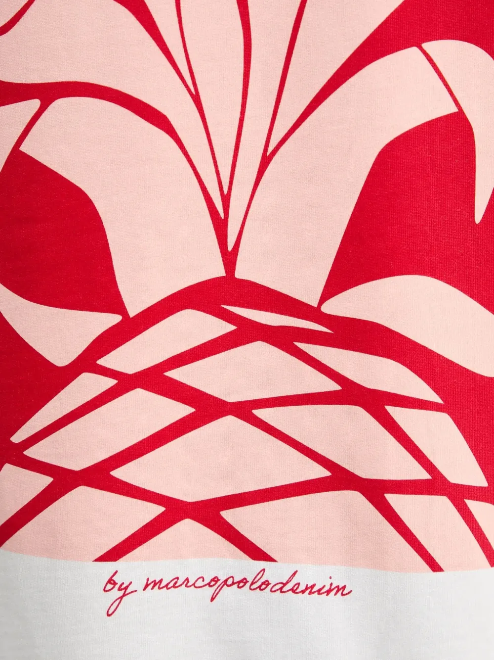 Marc O'Polo Trui met geborduurd logo en ananas-print Wit