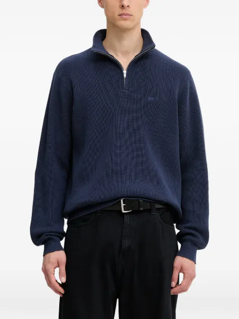 Levi's Housemark quarter-zip ribbed sweater