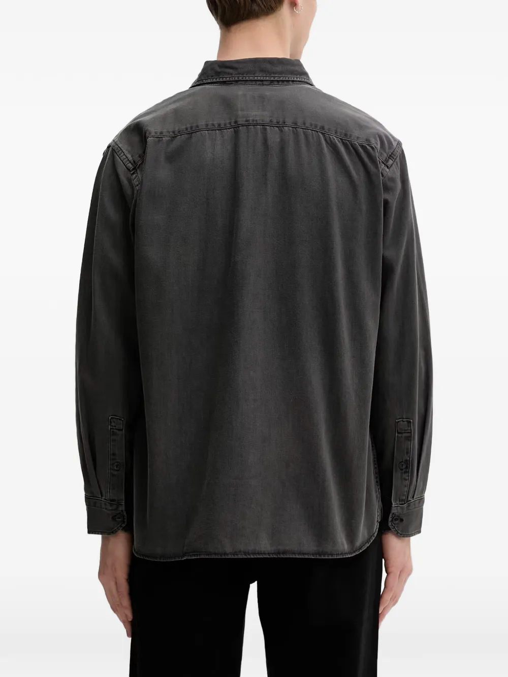 Levi's Button-up denim overhemd Grijs