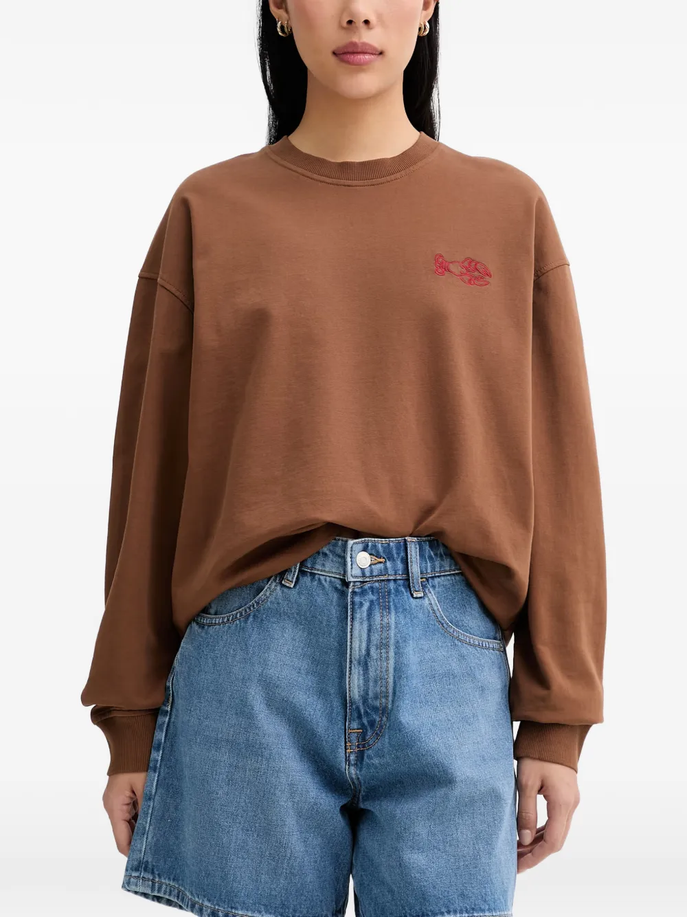 Marc O'Polo graphic-print sweater - Marrone