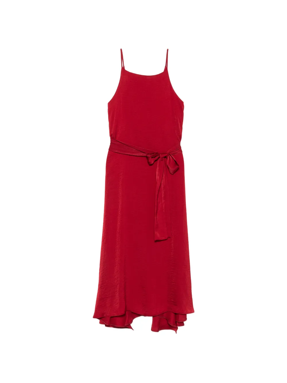 MOUTAKI square-neck midi dress - Rosso