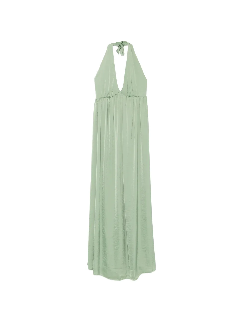 MOUTAKI halterneck maxi dress - Verde