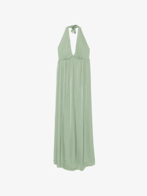 MOUTAKI halterneck maxi dress