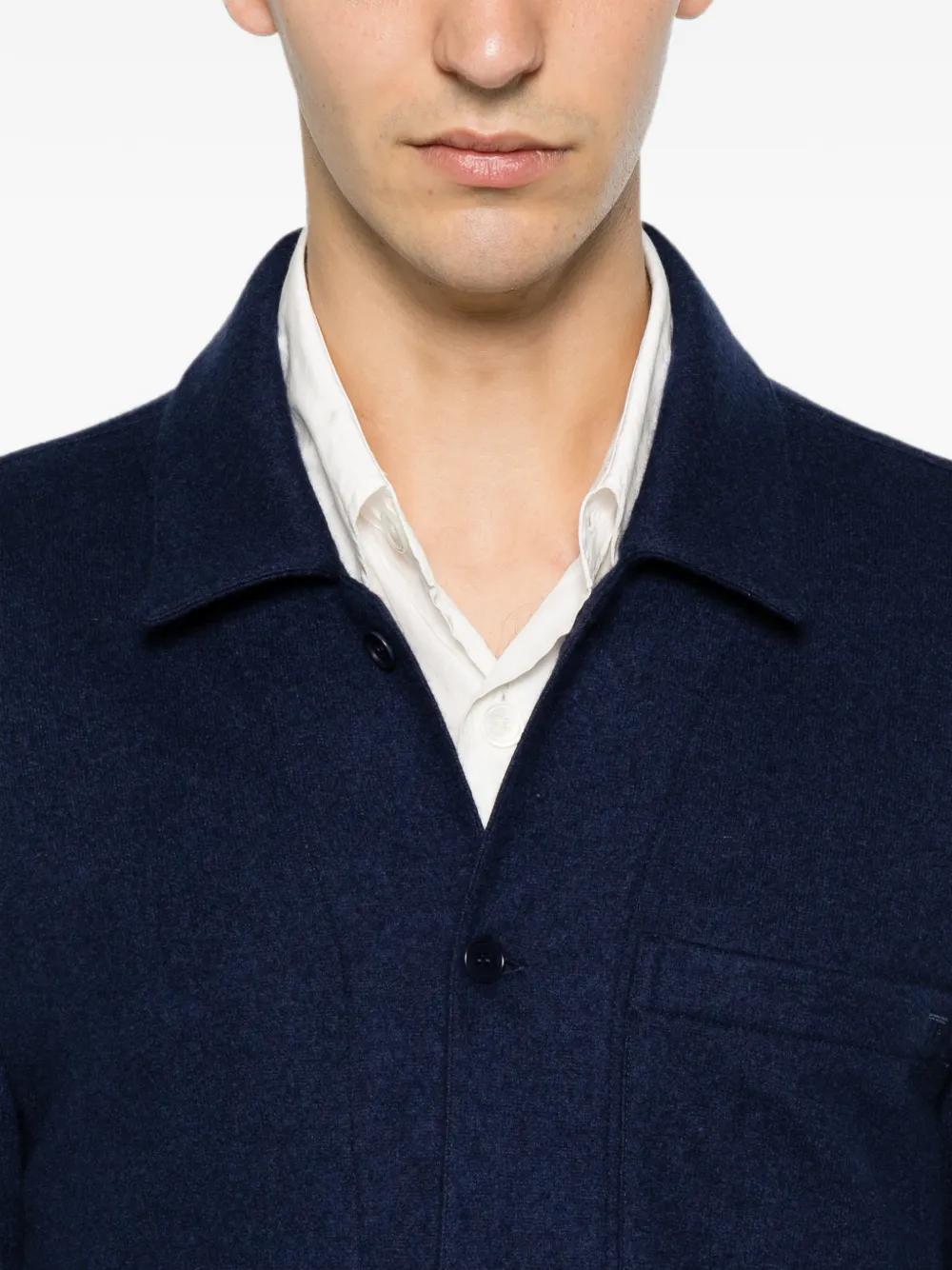 TOM FORD Overhemd met opgestikte zak Blauw
